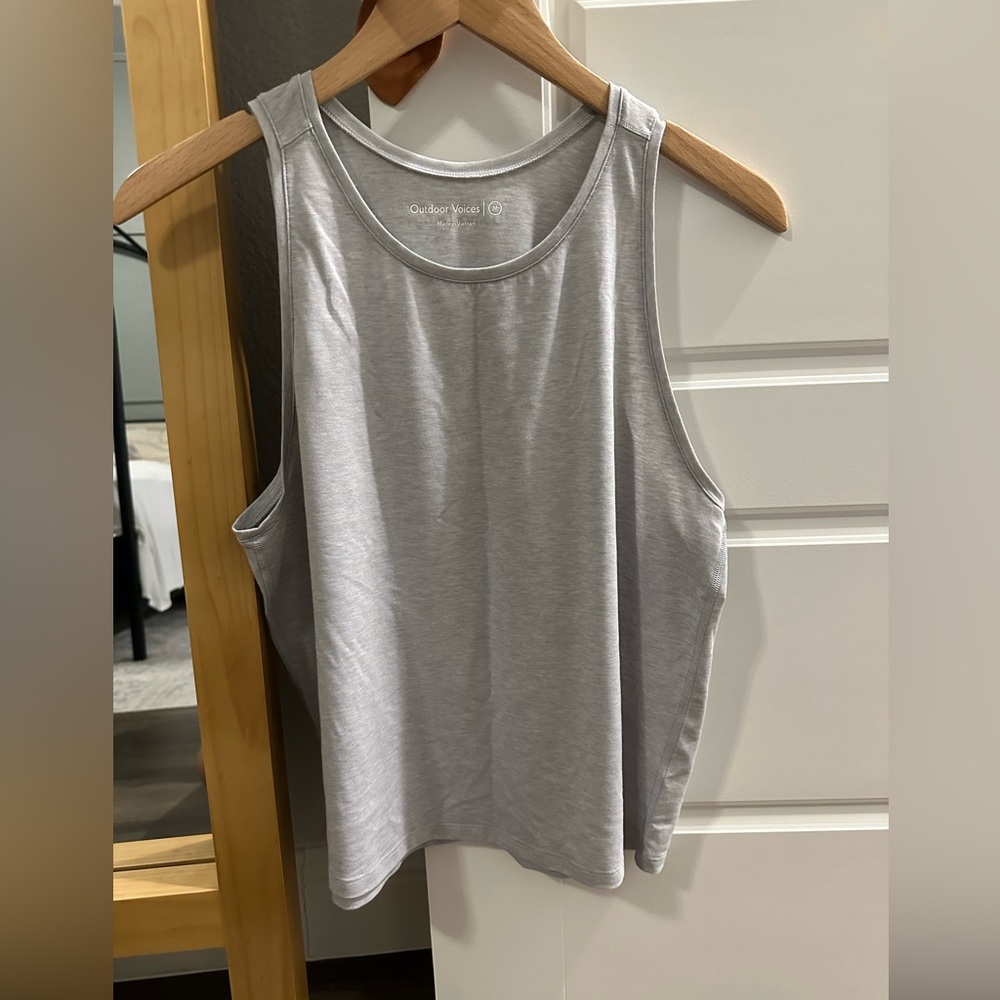 Outdoor Voices Sweatee Tank Top in Dove (light gray) - Size M